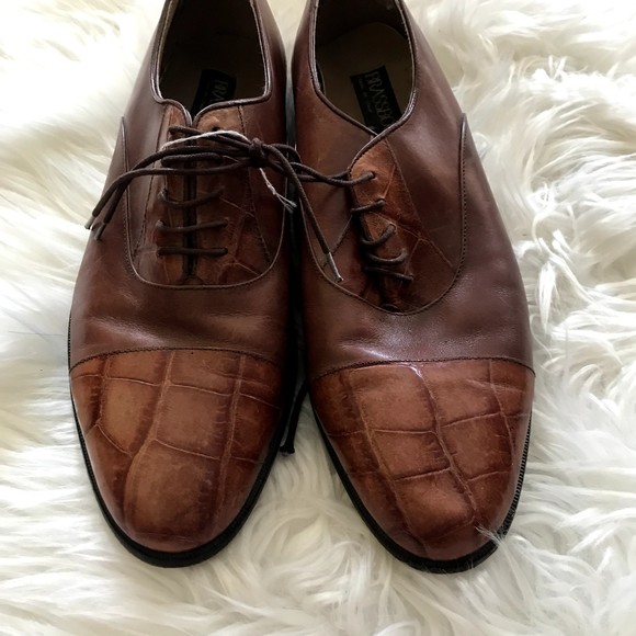 Brass Boot Alligator Genuine Brown Leather Men’s Dress Shoes Size 11 Spain main image 4